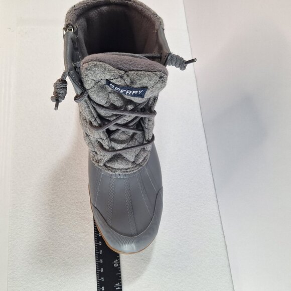 Sperry Women's Syren Gulf Ankle Duck Boot, Grey, 5.5 Lace Up/Side Zip Winter NWT - Picture 11 of 14